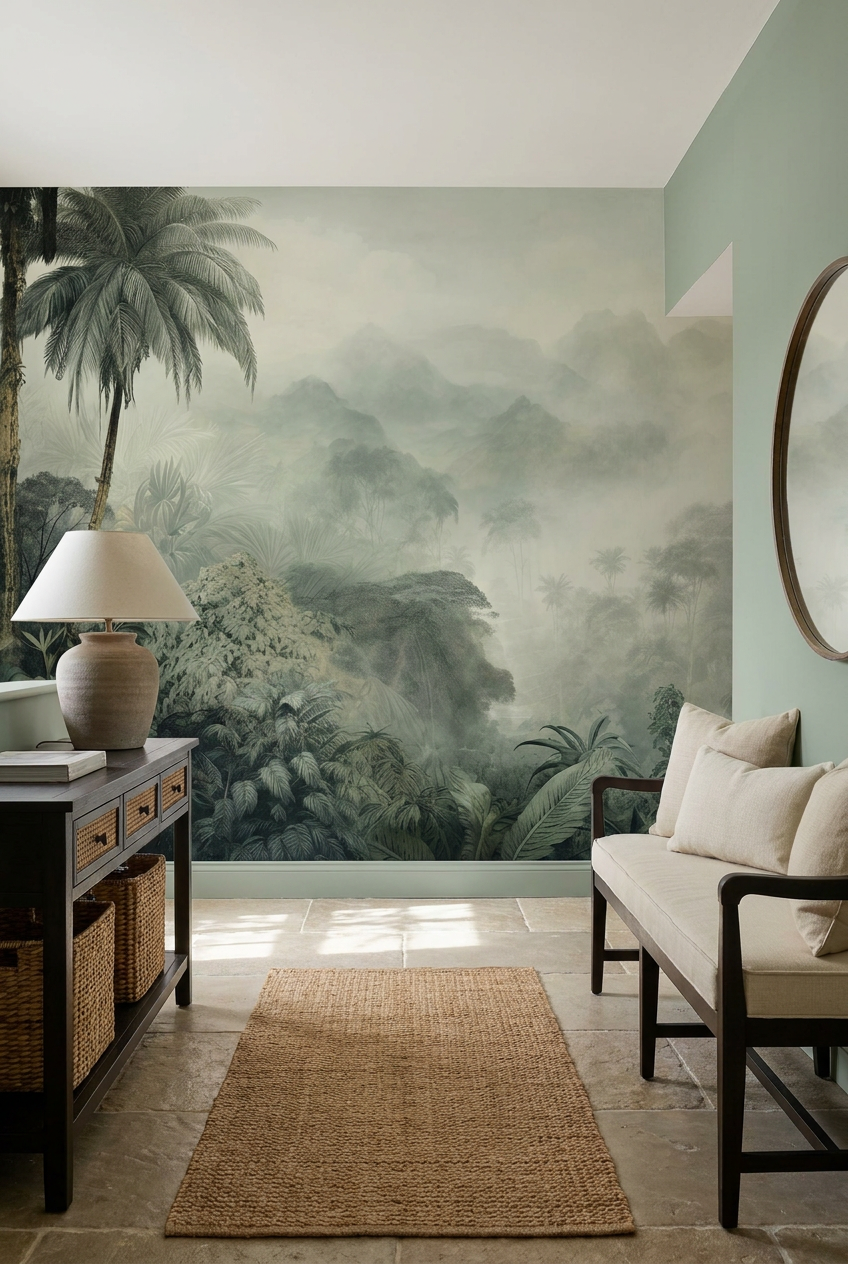 Papier peint jungle : créer une échappée tropicale chez soi