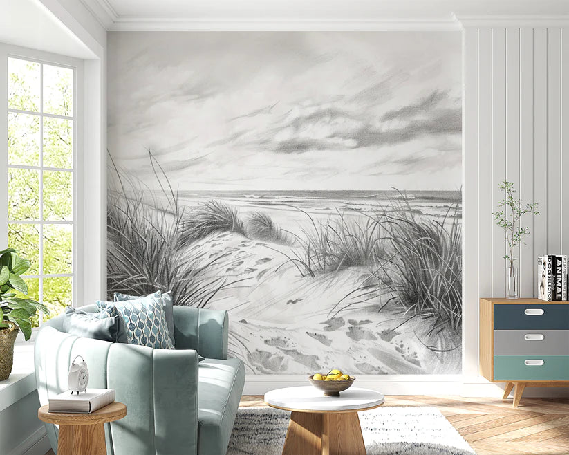 12 inspirierende Ideen, um Ihr Wohnzimmer mit Panorama-Tapeten zu verwandeln 