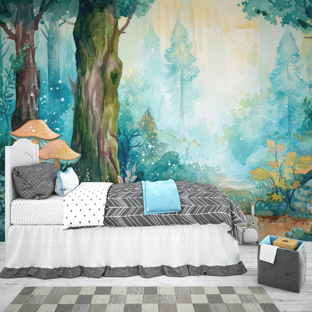 Enchanted Forest - Magical panoramic wallpaper for children's living spaces