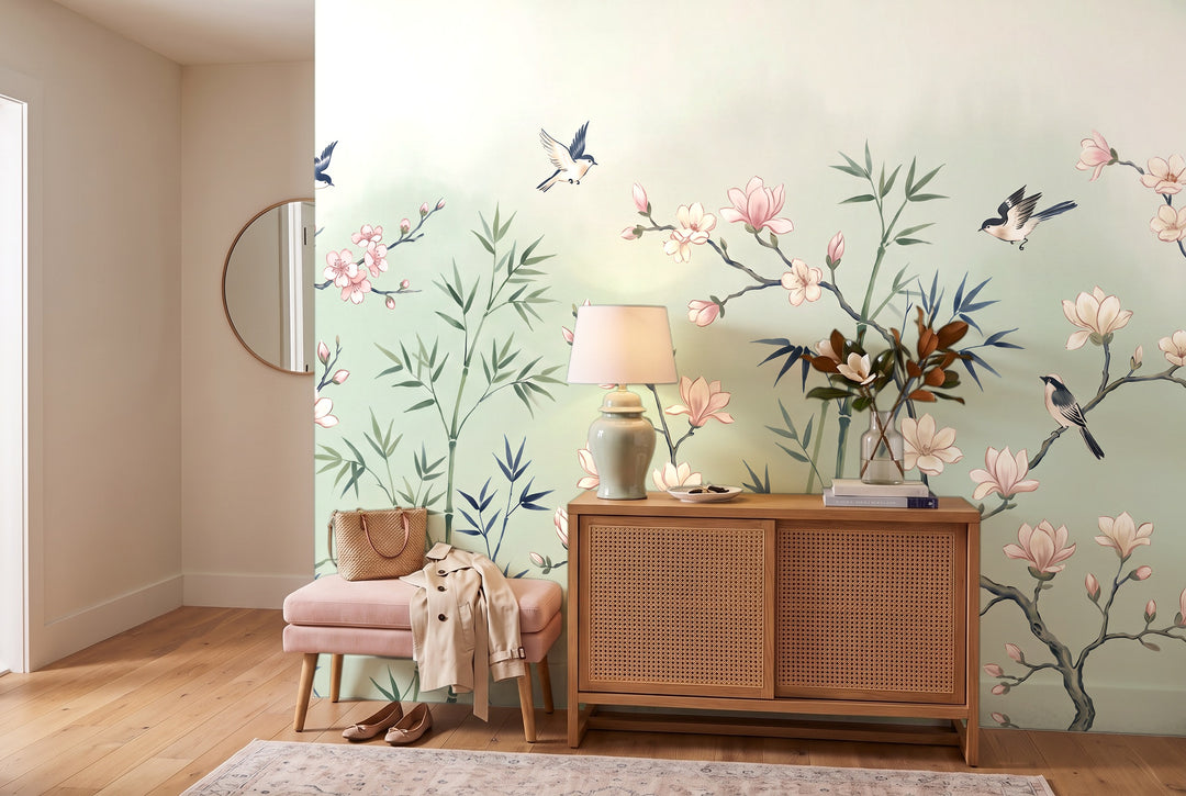Magnolias et Bambous Céladon