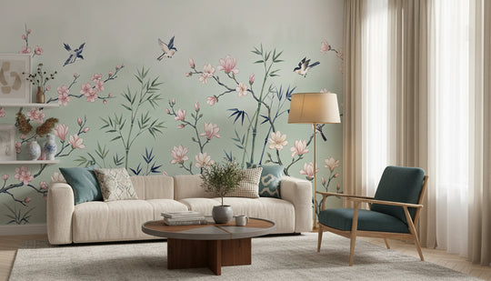 Magnolias et Bambous Céladon