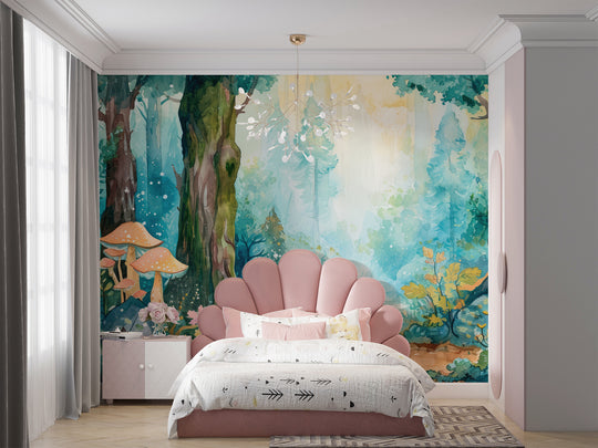 Enchanted Forest - Magical panoramic wallpaper for children's living spaces