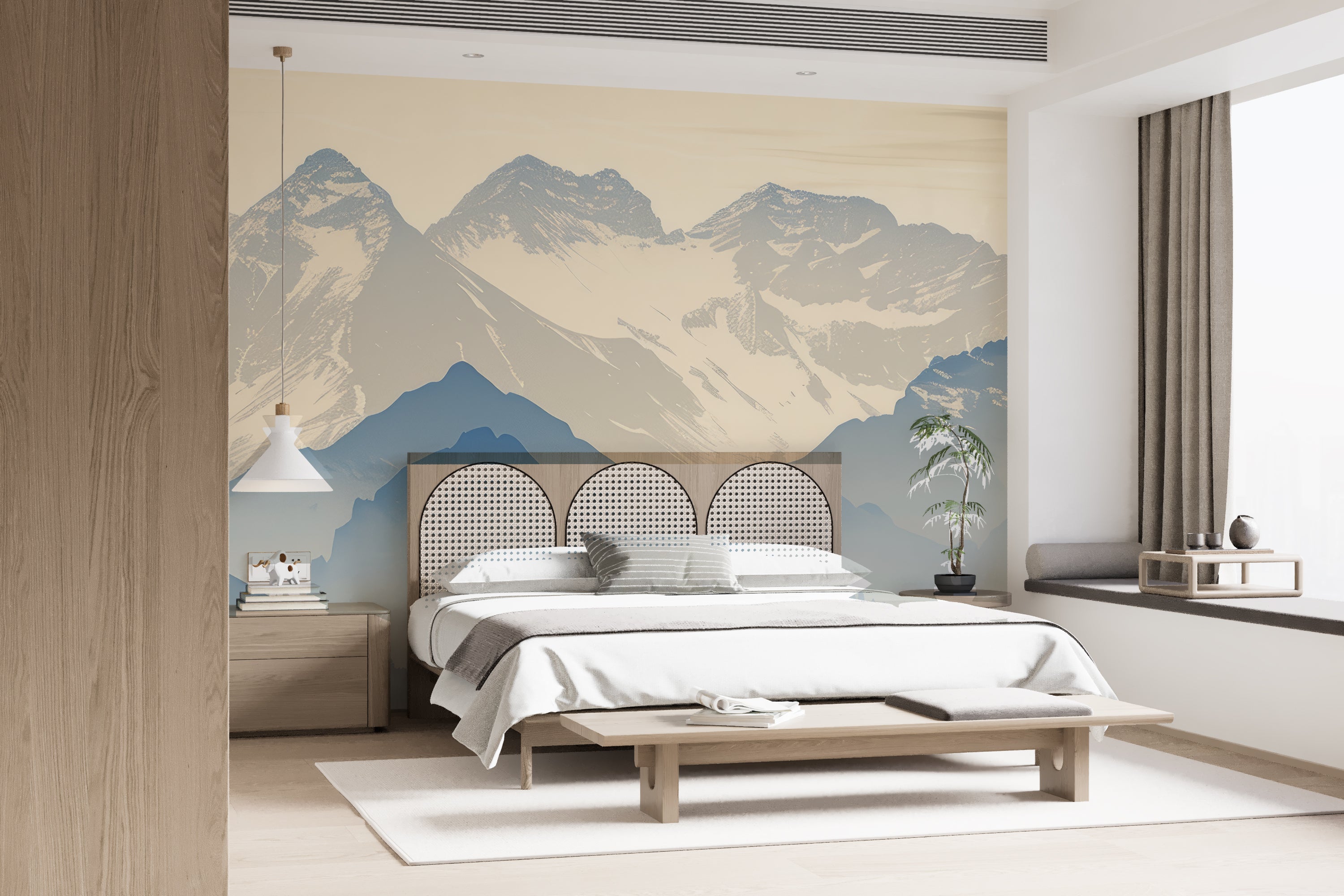 Alpes sublimes : Papier peint panoramique des sommets montagneux