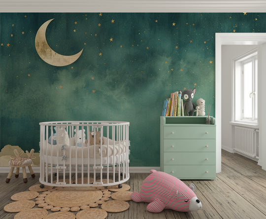 Starry Lullaby: Sweet Dreams on Wallpaper