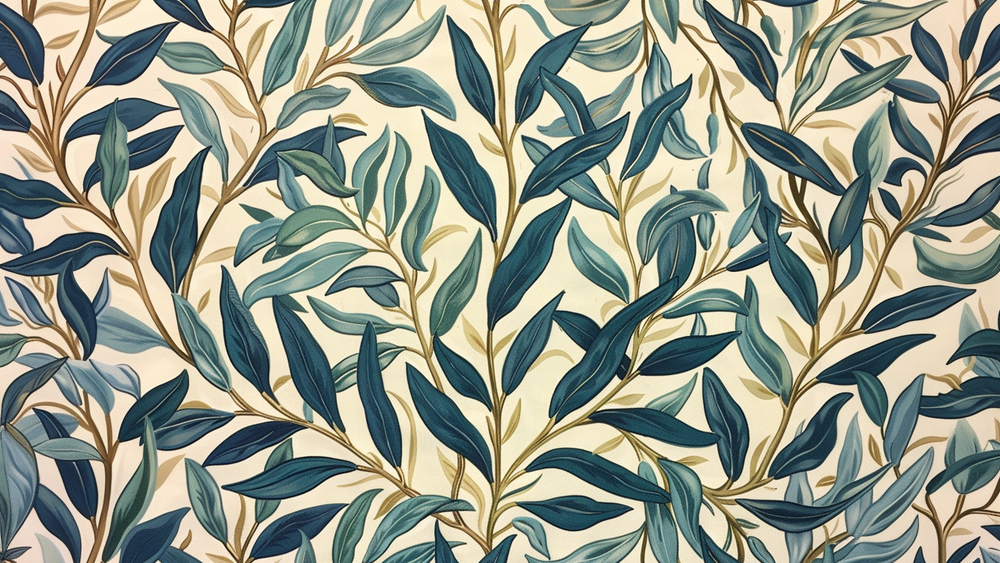 Branches d'émeraude : inspiration William Morris