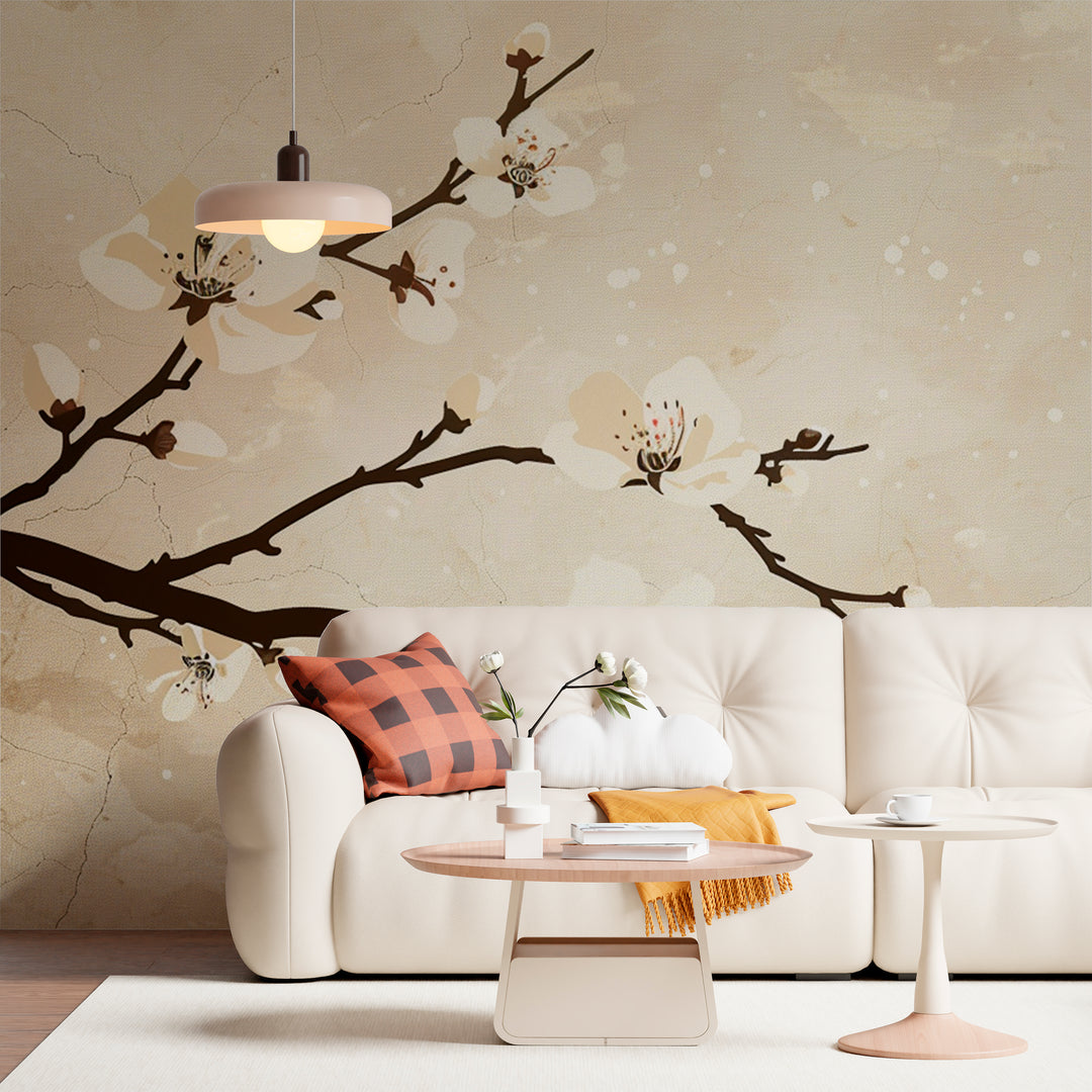 Spring Charm: Plum Blossom Silhouette