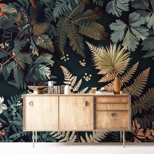 Chlorophyll Chic - Green Elegance Wallpaper