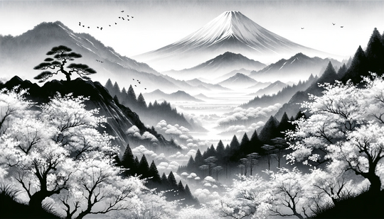 Asian contemplation - Mount Fuji