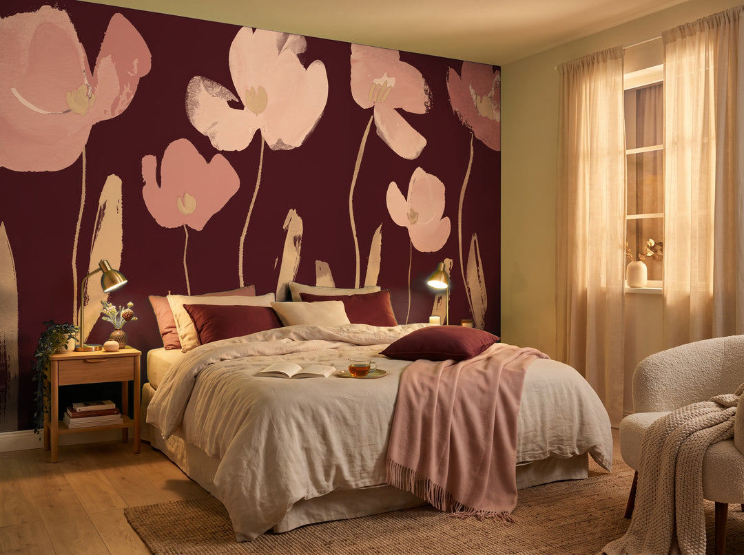 Graphical Bloom in Burgundy