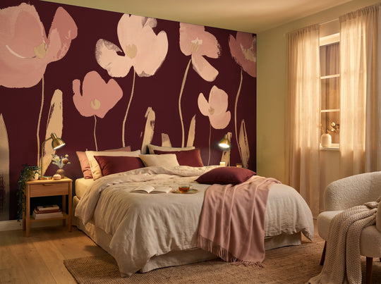 Graphical Bloom in Burgundy