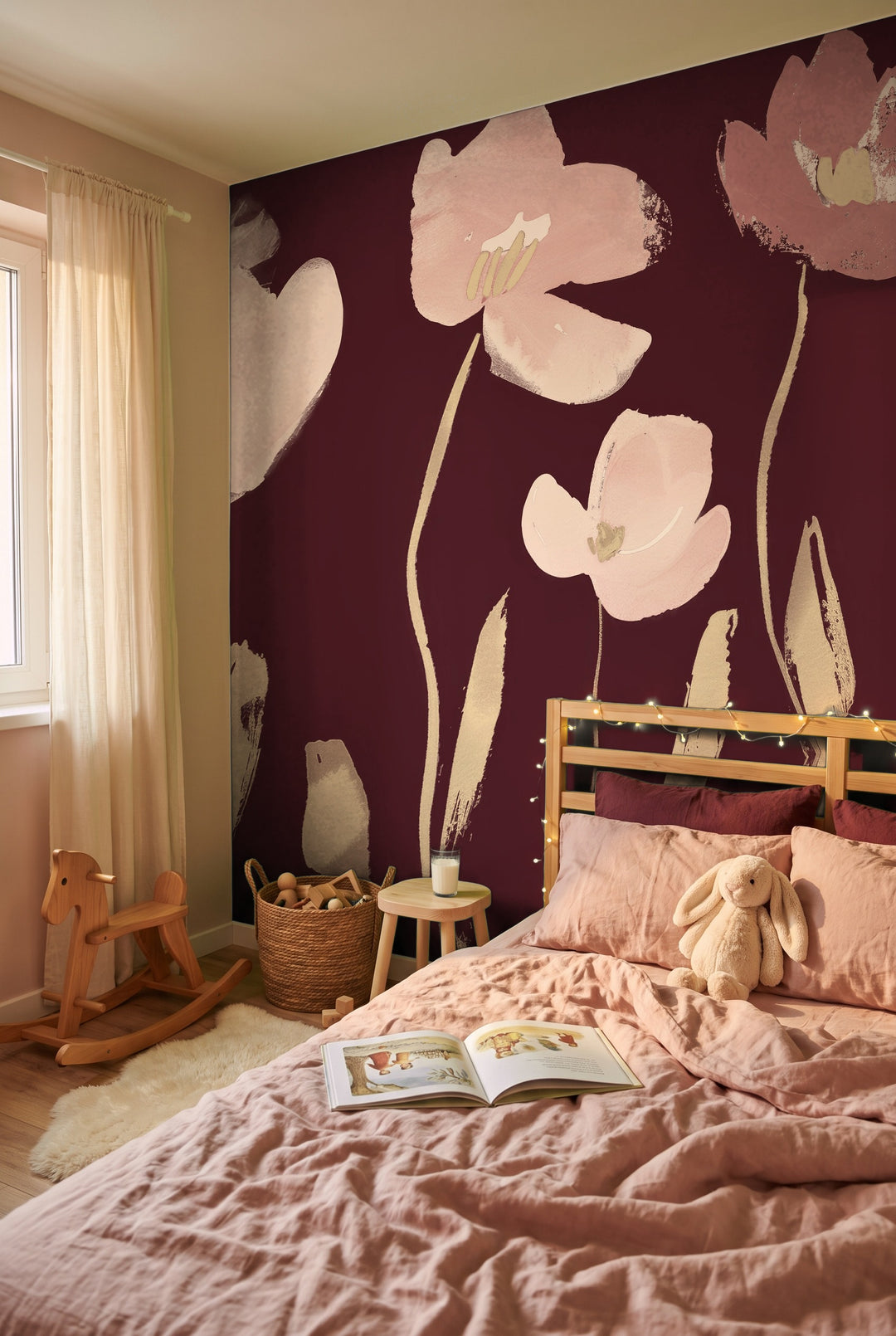 Graphical Bloom in Burgundy