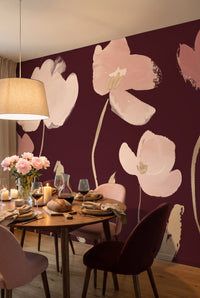 Graphical Bloom in Burgundy
