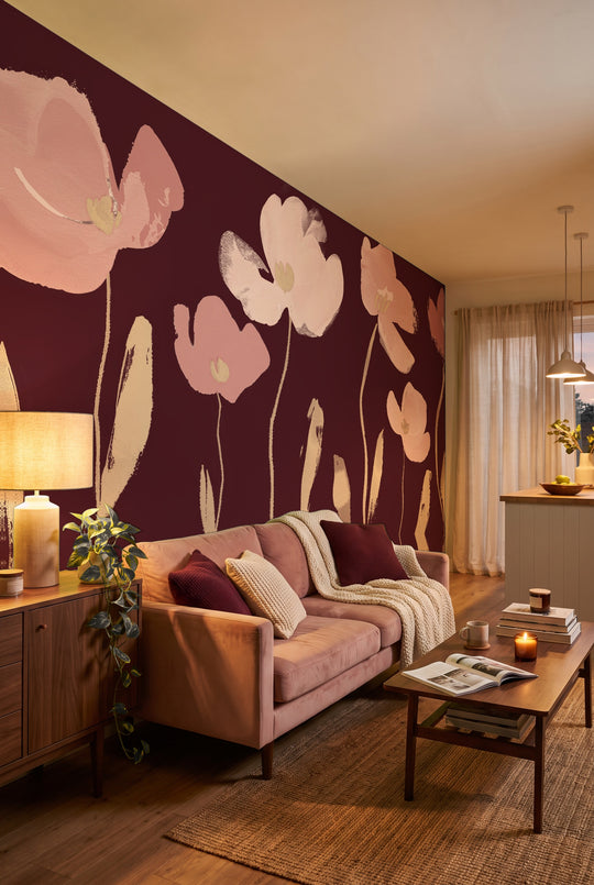 Graphical Bloom in Burgundy