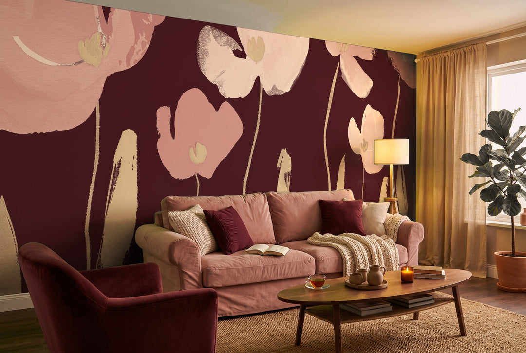 Graphical Bloom in Burgundy