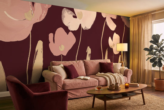 Graphical Bloom in Burgundy