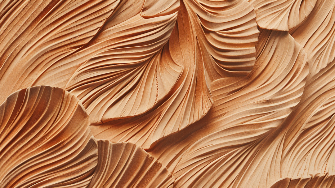 Sculptural Elegance in Clay Texture