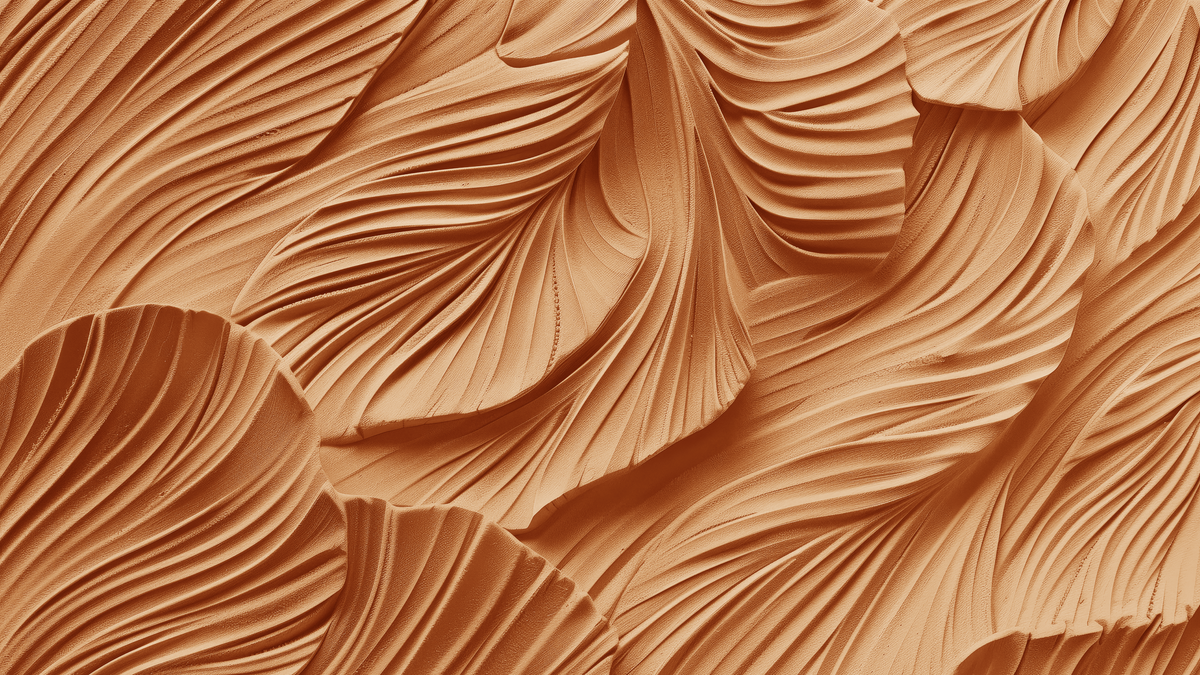 Sculptural Elegance in Clay Effect