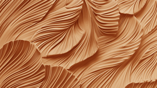 Sculptural Elegance in Clay Effect