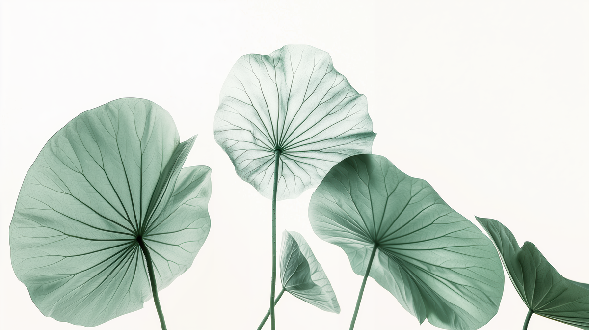 Esprit Lotus - papier peint panoramique, motif à plat