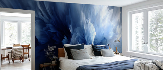 Evanescence Bleue – Papier peint panoramique élégant et apaisant