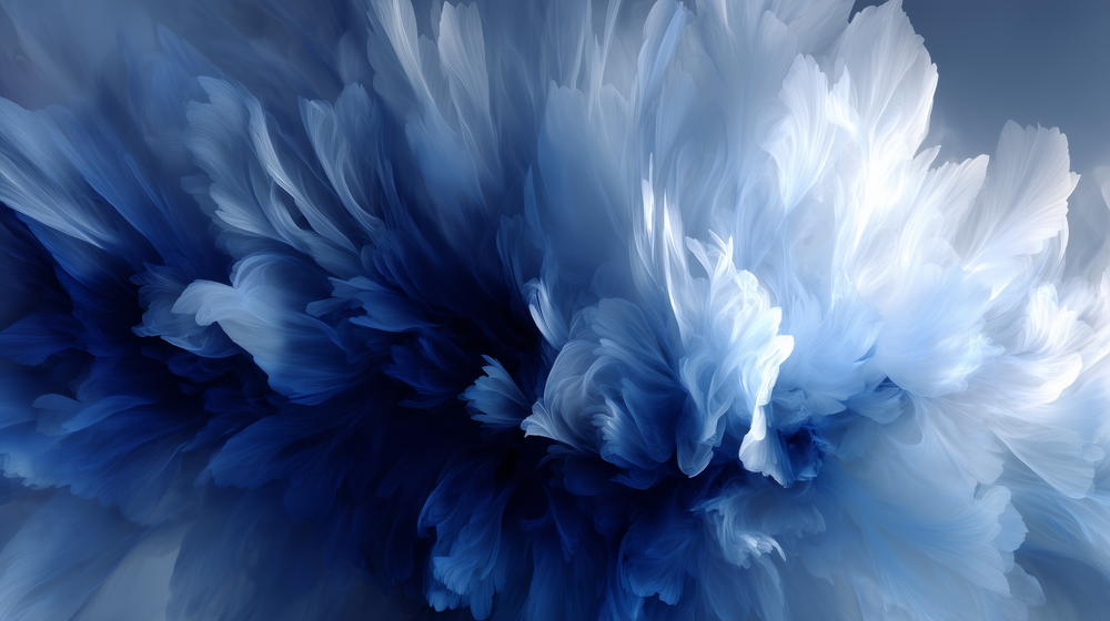 Evanescence Bleue – Papier peint panoramique élégant et apaisant