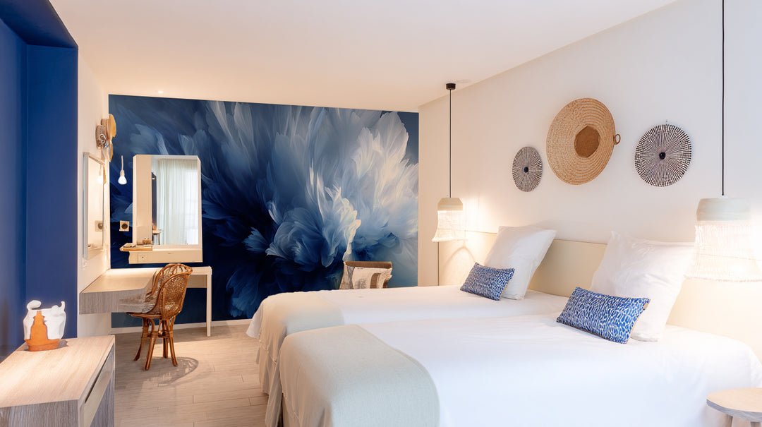 Evanescence Bleue – Papier peint panoramique élégant et apaisant