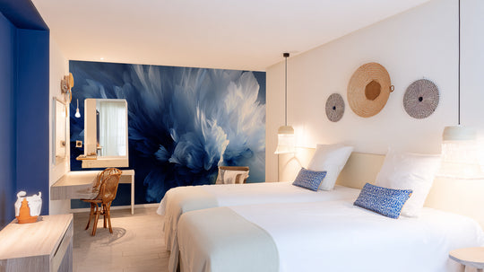 Evanescence Bleue – Papier peint panoramique élégant et apaisant