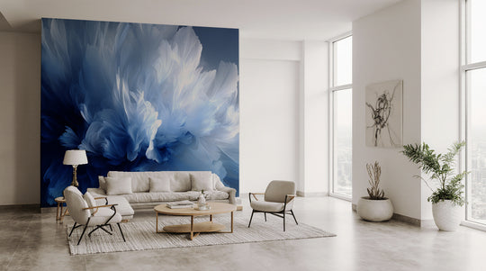 Evanescence Bleue – Papier peint panoramique élégant et apaisant