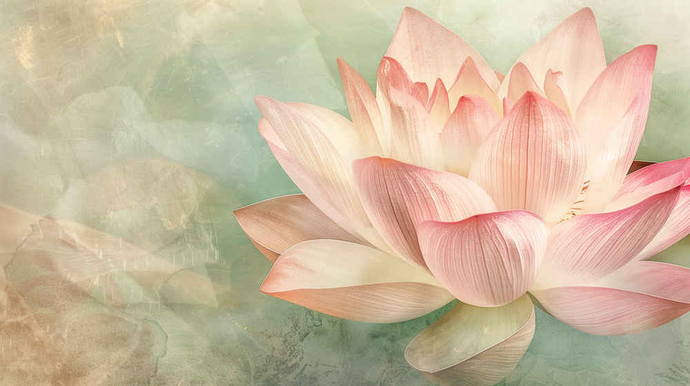 Éveil du Lotus – Papier Peint Panoramique Poétique et Apaisant