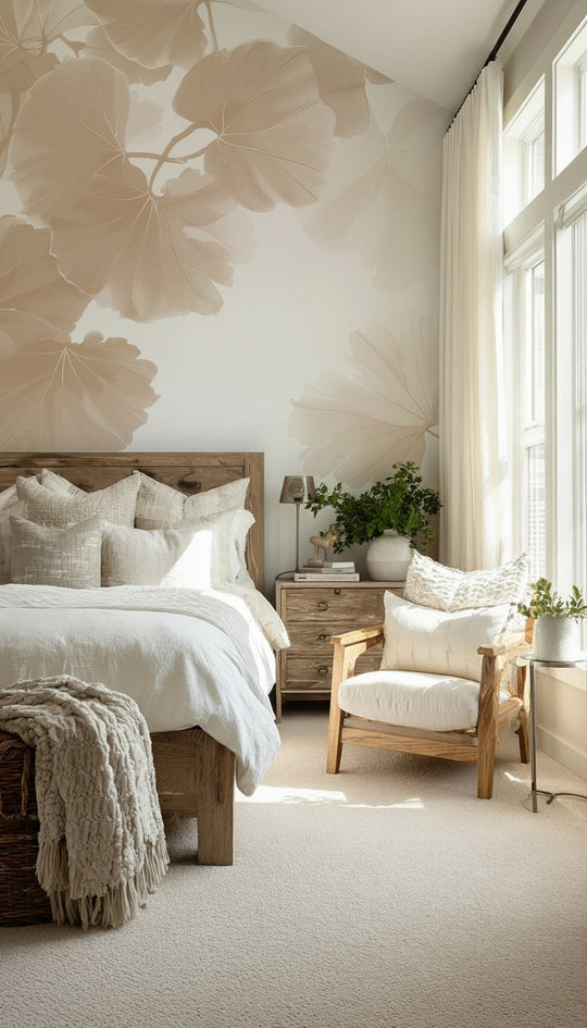 Hoja de Ginkgo Beige