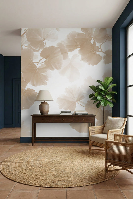 Hoja de Ginkgo Beige