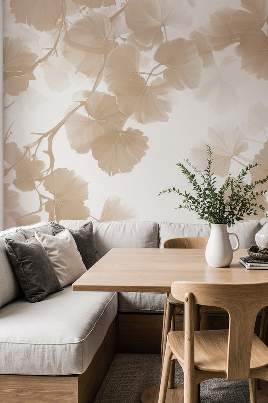 Hoja de Ginkgo Beige