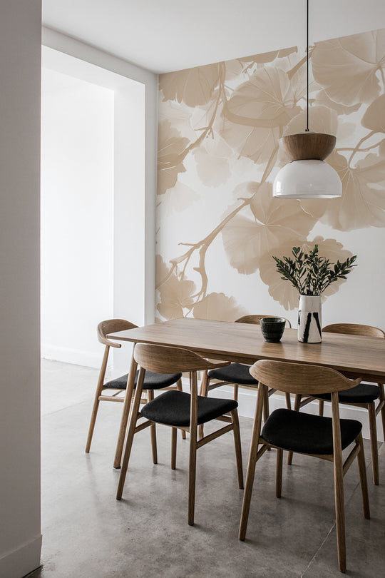 Hoja de Ginkgo Beige