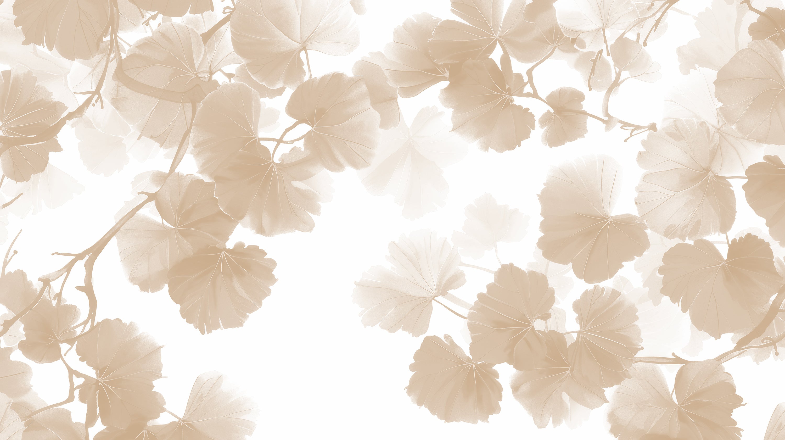 Hoja de Ginkgo Beige