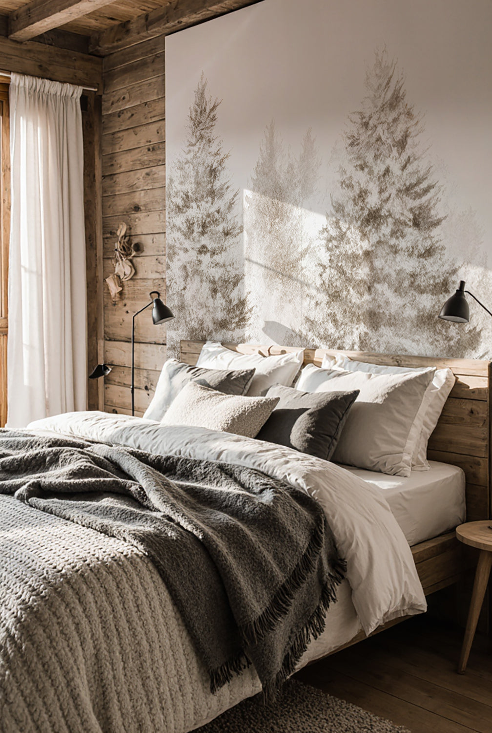 Forêt de douceur – Papier peint panoramique nature hivernale