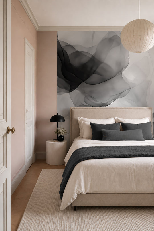 Fusion de transparence en noir et blanc