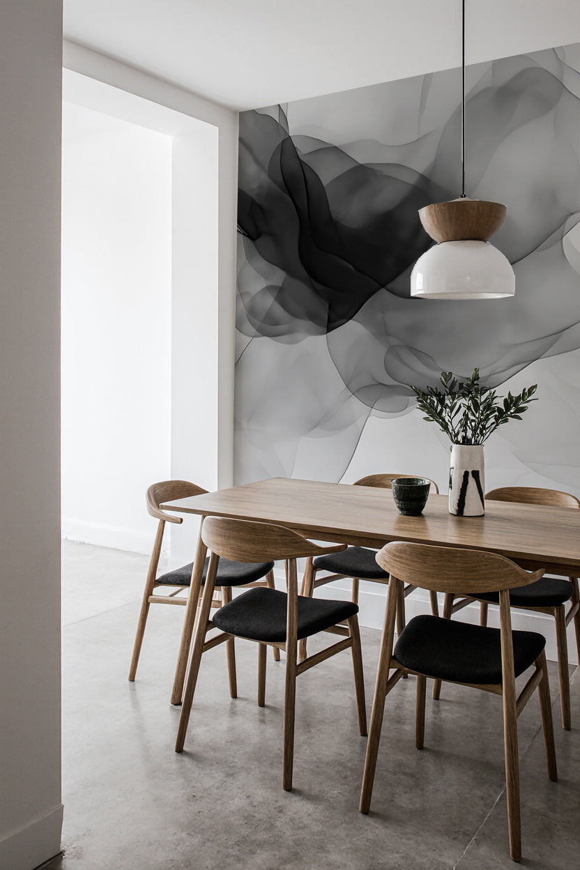 Fusion de transparence en noir et blanc