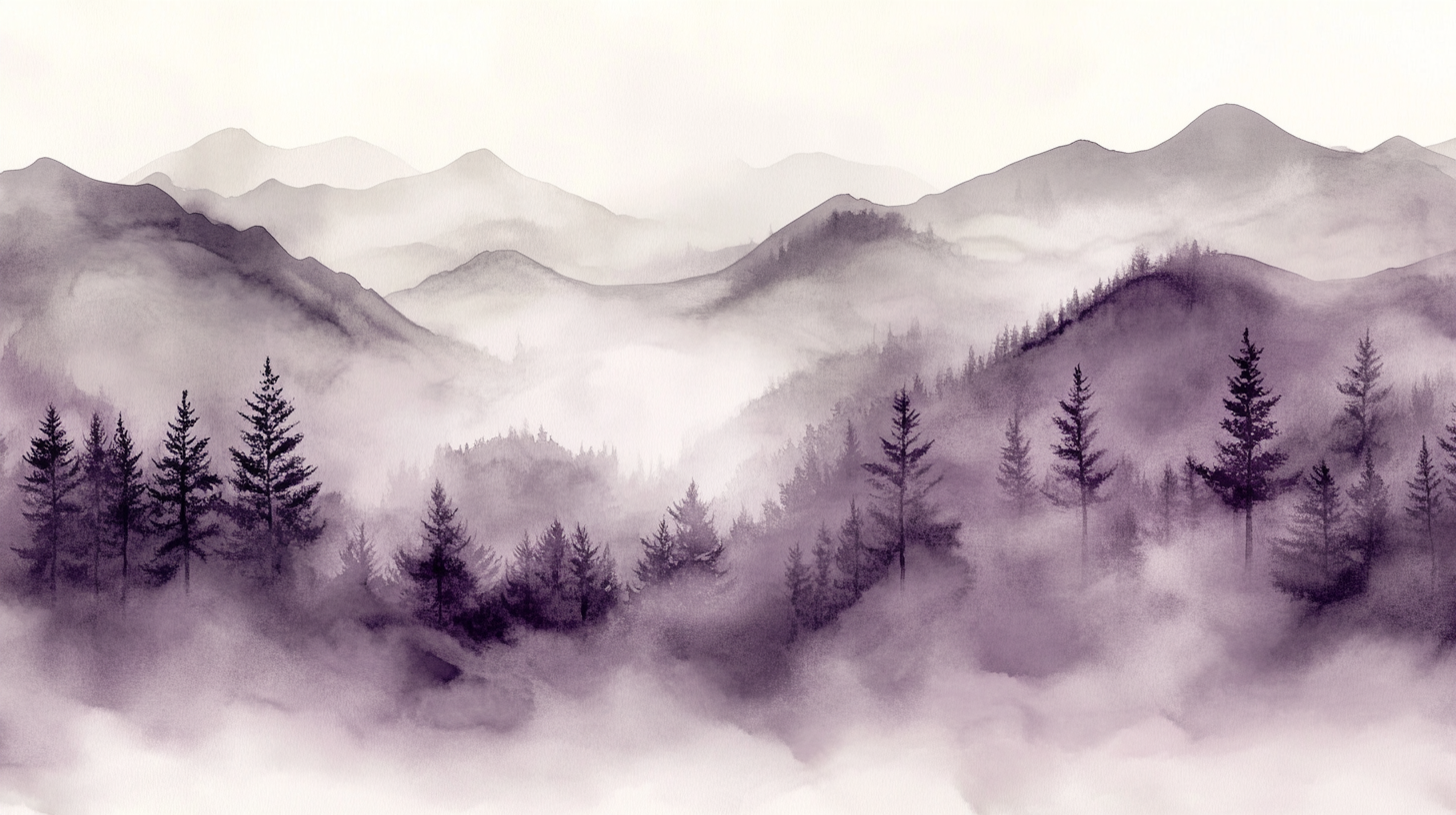 Harmonie Brumeuse en Violet