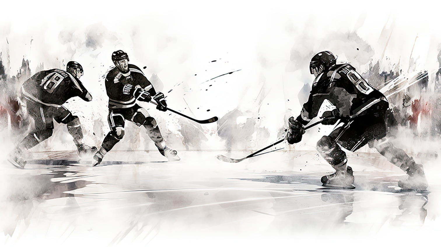 Hockey en action