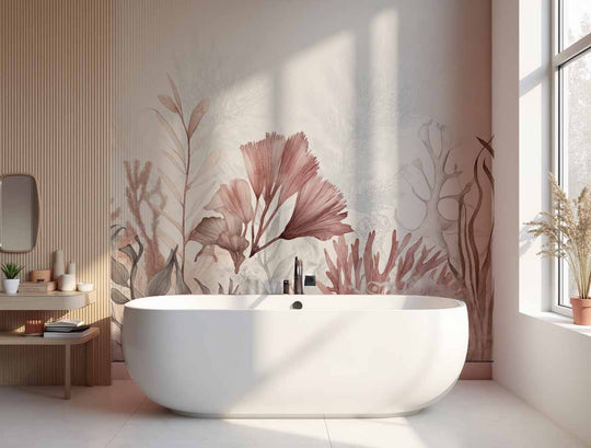 Jardin de corail – Papier peint végétal aquatique