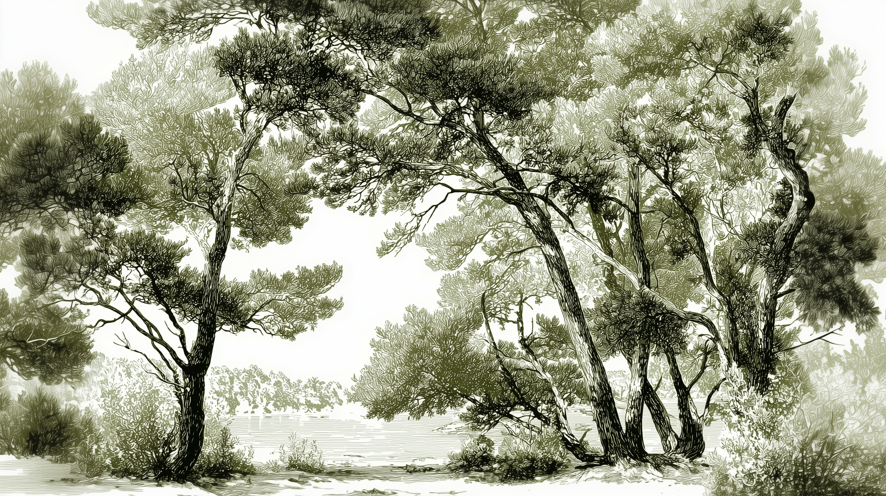 Los pinos del lago