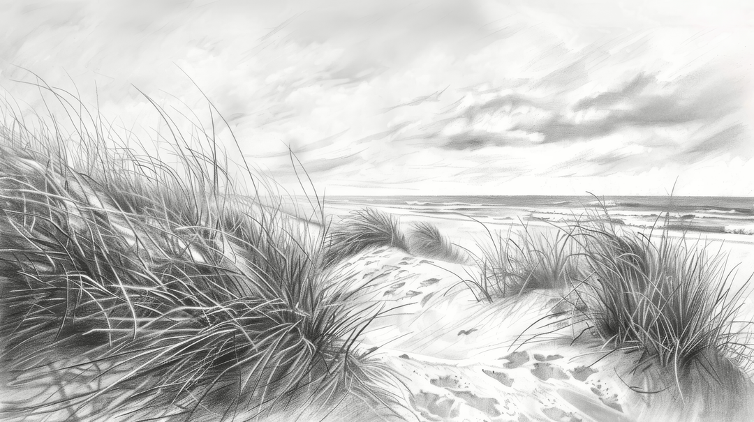 Mélodie des Dunes - papier peint panoramique, motif à plat