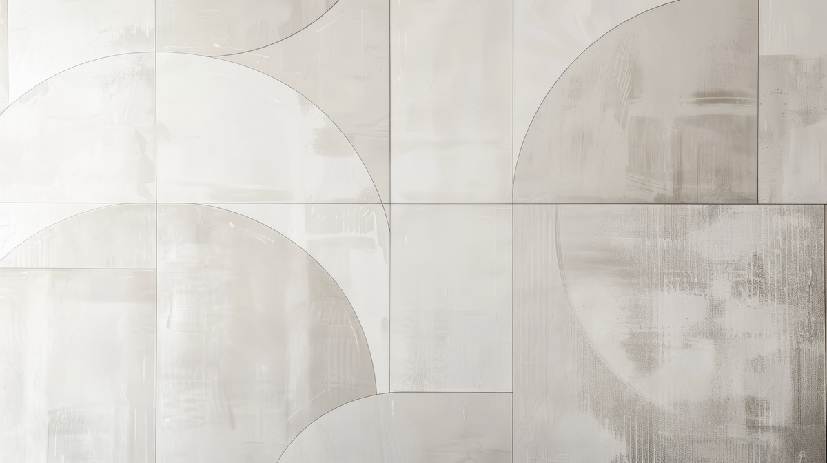 Mosaïque Moderne - papier peint panoramique, motif à plat
