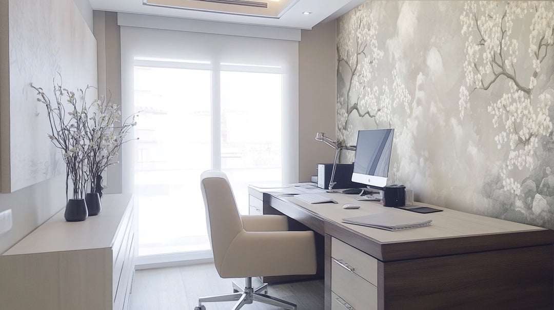 Nuages de Cerisiers : Papier Peint Panoramique Floral et Poétique