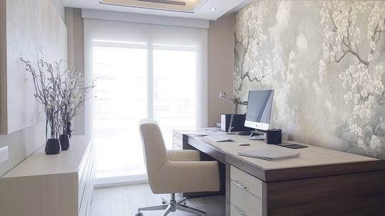 Nuages de Cerisiers : Papier Peint Panoramique Floral et Poétique