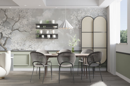 Nuages de Cerisiers : Papier Peint Panoramique Floral et Poétique