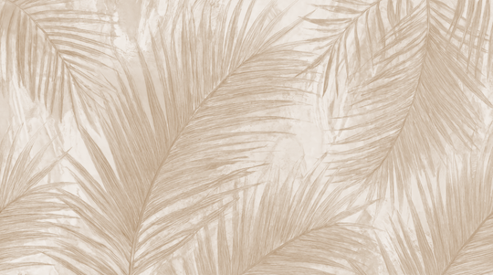 Palmier Nude - papier peint panoramique, motif à plat