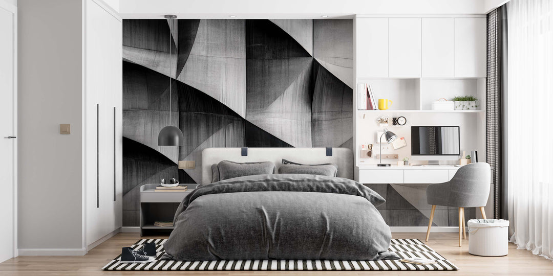 Reliefs en Béton - Papier Peint Panoramique au Style Contemporain