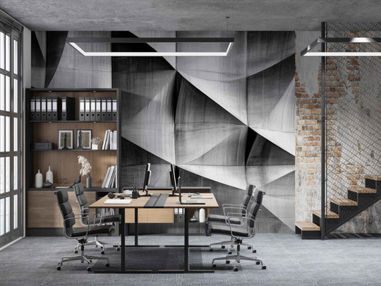 Reliefs en Béton - Papier Peint Panoramique au Style Contemporain