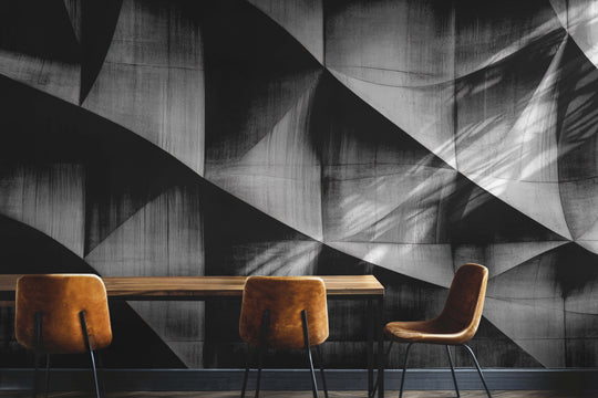 Reliefs en Béton - Papier Peint Panoramique au Style Contemporain